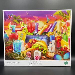 1000 Piece Puzzle Happy Hour 2 -Vibrant Tropical Cocktails & Fruit